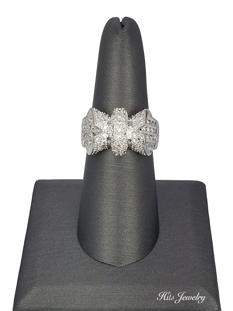 Diamond Bow Diamond Ring - Sparkle Jewels